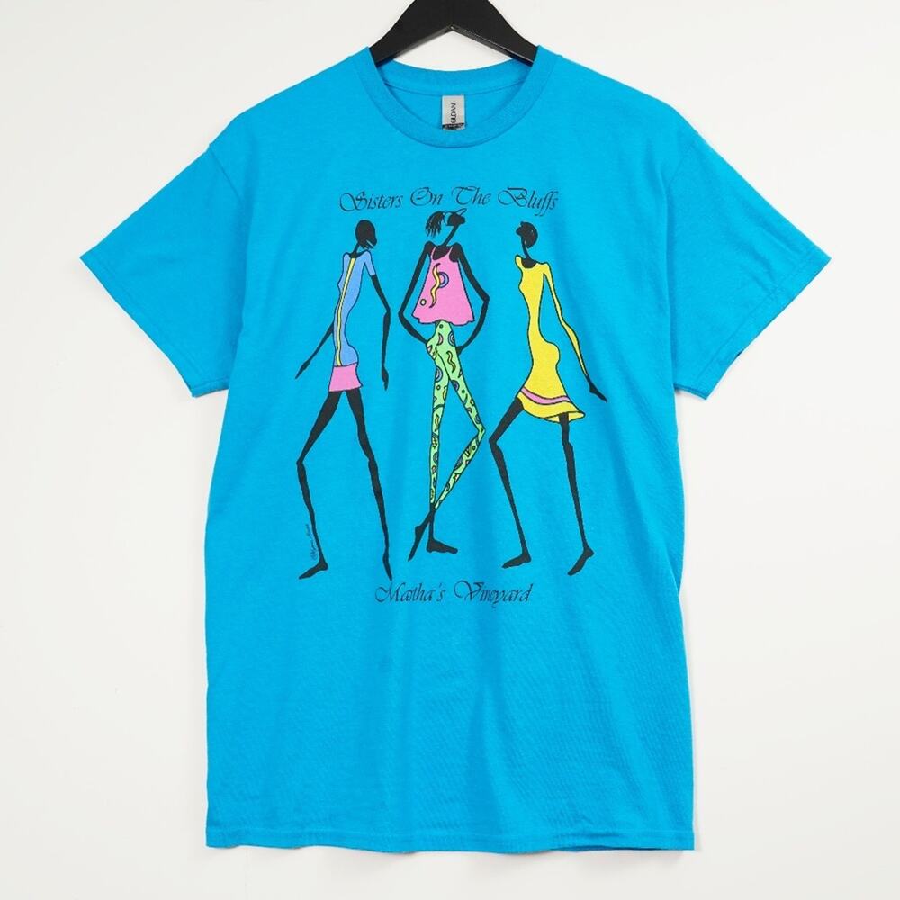 Sisters On The Bluffs Martha's Vineyard T-Shirt M Retro Souvenir Tee